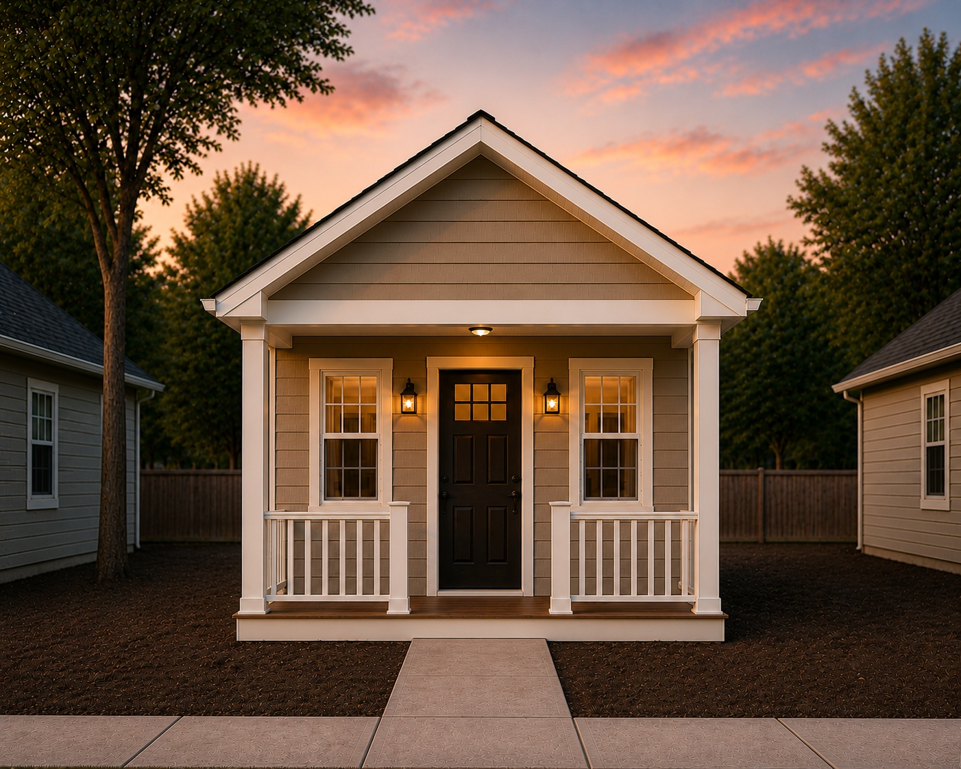 Sunflower front-entry cottage